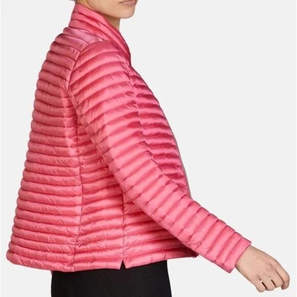 Save The Duck Puffer Coat Jacket Pink Women's Size 2 Medium Logo New With Tag - Picture 2 of 4